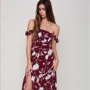 Flynn Skye Bardot Maxi Dress sz XS